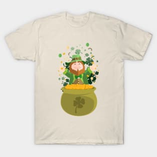 Saint Patrick's Leprechaun Gold T-Shirt